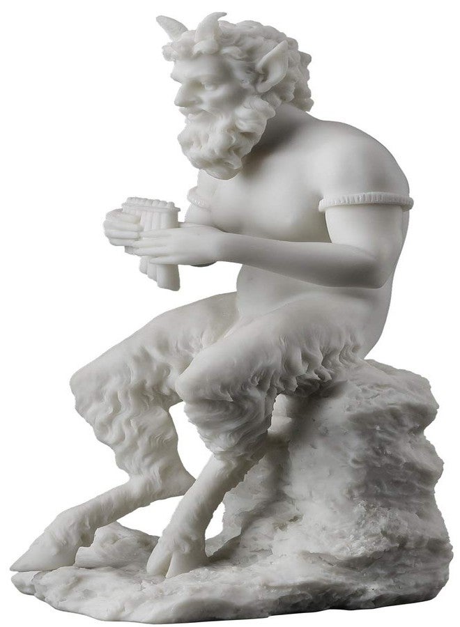 JFSM INC. Pan Playing Flute on Rock Statue - Greek God of The Wild and Nature - Image 2
